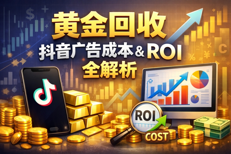 黄金回收抖音广告成本 & ROI 全解析