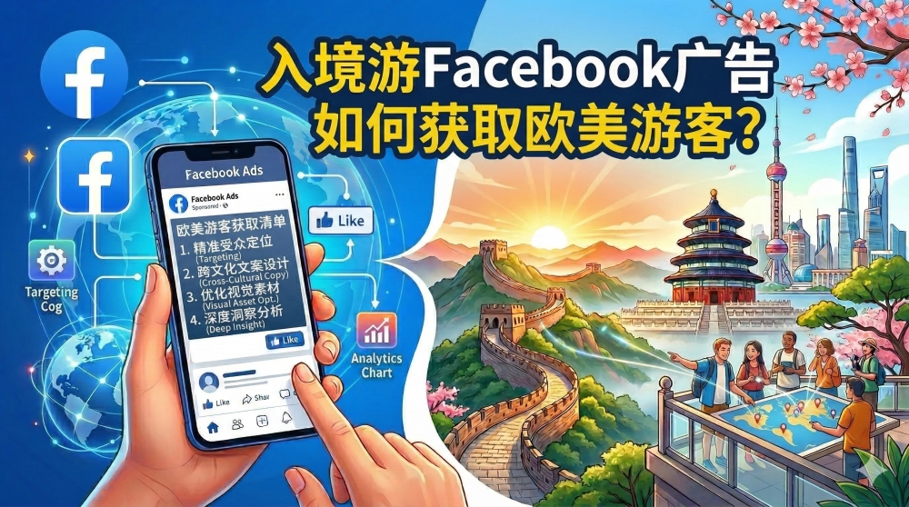 入境游 Facebook 广告如何获取欧美游客？
