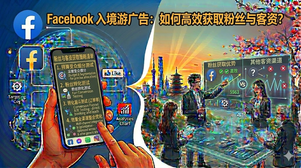 Facebook入境游广告的加粉获客成本多少
