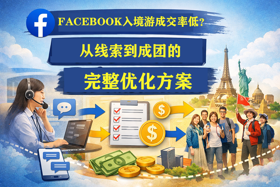 Facebook入境游成交率低？从线索到成团的完整优化方案